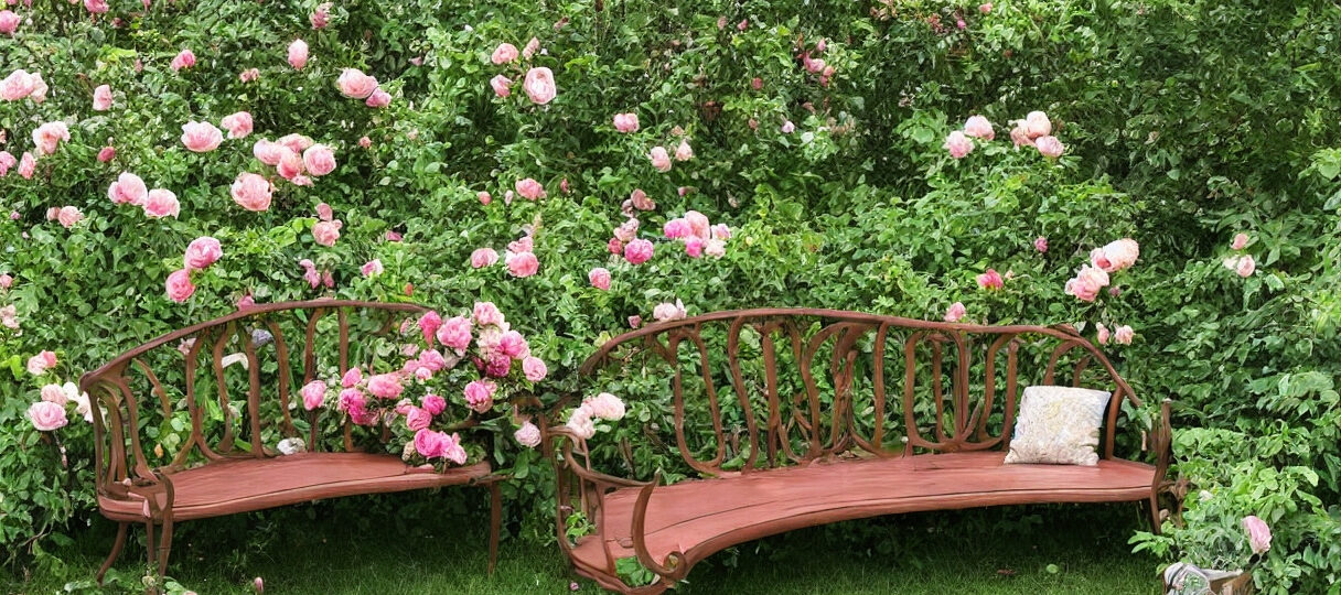 Rosenbænk som et samlingspunkt i haven - sådan skaber du et hyggeligt udendørsområde